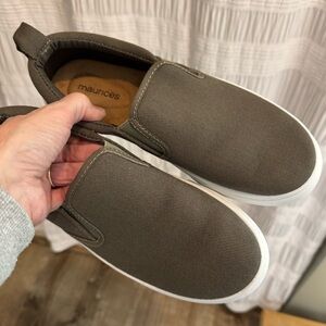 Maurices Olive Slip-On Sneakers